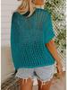 2025 Summer Cutout Knit Beach Cover-up Sweater for Women