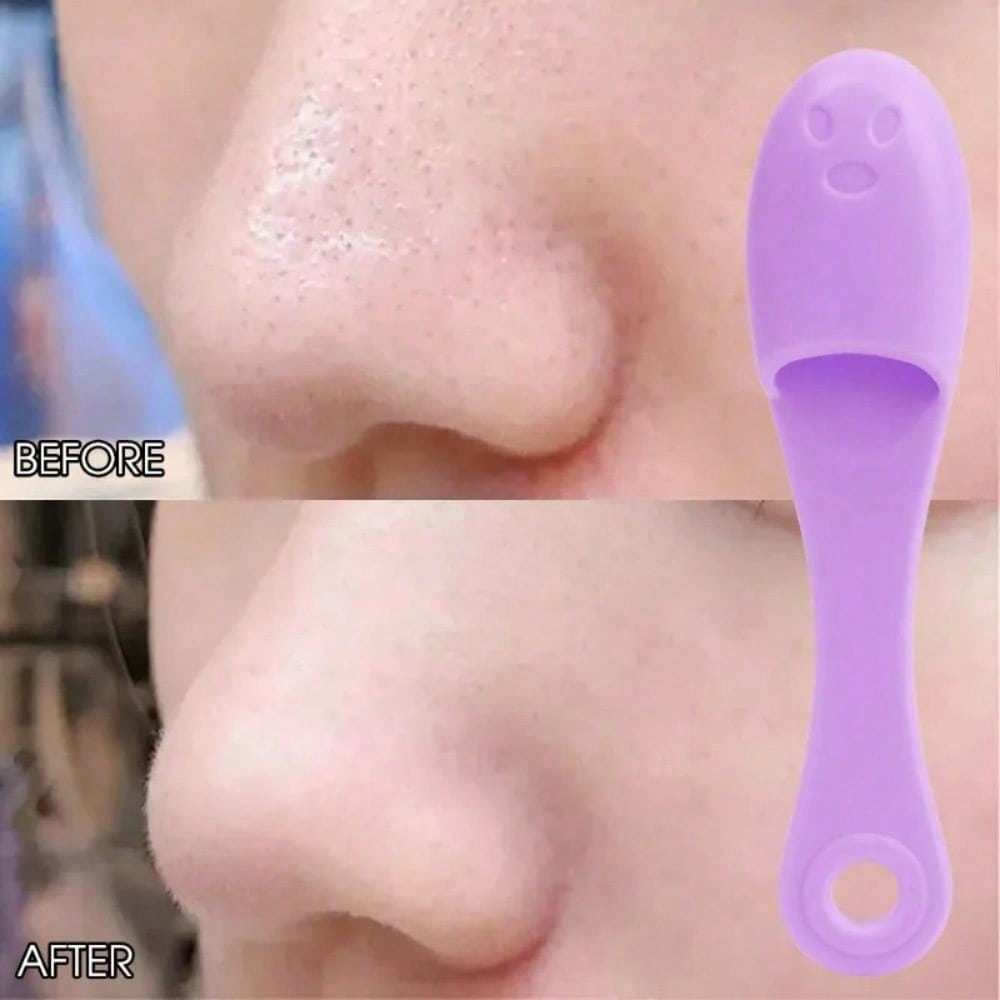 1 Piece Of Soft Silicone Nose Cleaning Brush, Nose And Pore Cleansing Brush, Finger Set Facial Cleansing Tool