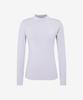 Sekeonseukin Modal Mock Neck Long Sleeve Top
