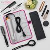1*Portable Anti-Heat Mats Heat Resistant Mat Pouch For Hair Straightener Flat Iron Curling Iron Prevent Burns Styling Organizer