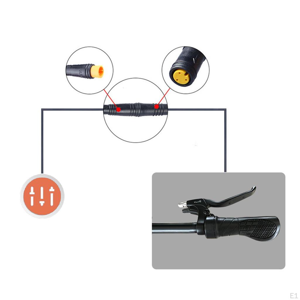 1 Set 20X Bike Half Twist Throttle Controller for Electric Bicycle Scooter