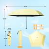 Folding Ultra Lightweight Light Heat Super Water For Both Sunny and Rainy Folding Convenient UV Business Rainy Season Day Parasol, Umbrella, 99g,