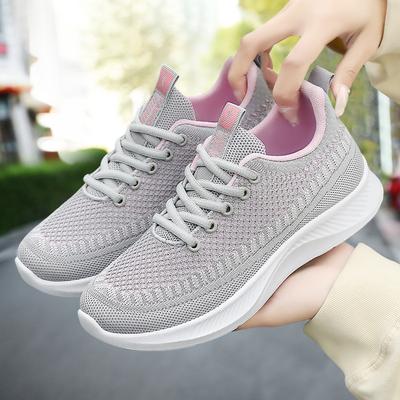 Schuhe für Damen, vielseitige, atmungsaktive Laufschuhe aus Mesh für den Sommer, bequeme Freizeitschuhe mit weicher Sohle