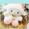 Pile Sheep Long Plush Toy Gift With Cherry Decor For Sleep And Room Decor