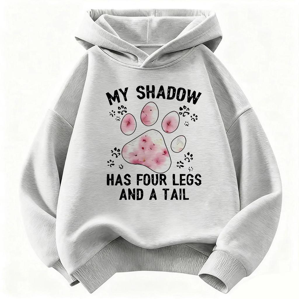 Cute Cat Claw Children's Hooded Sports Shirt Cute Harajuku Boys and Girls Autumn and Winter Casual Warm Top