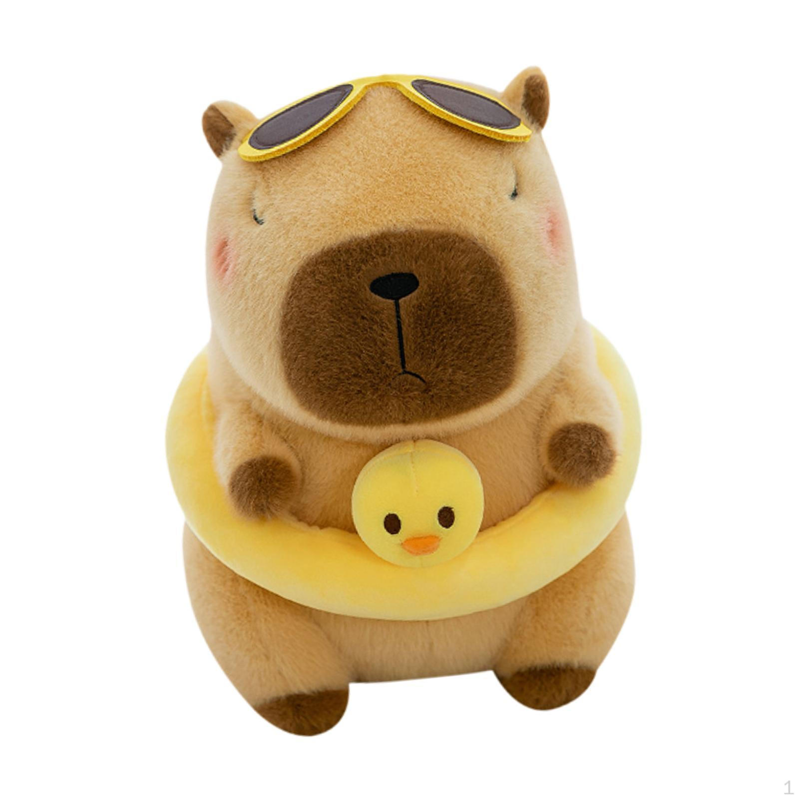 Очаровательная плюшевая капибара для декора автомобиля Brown 30cm