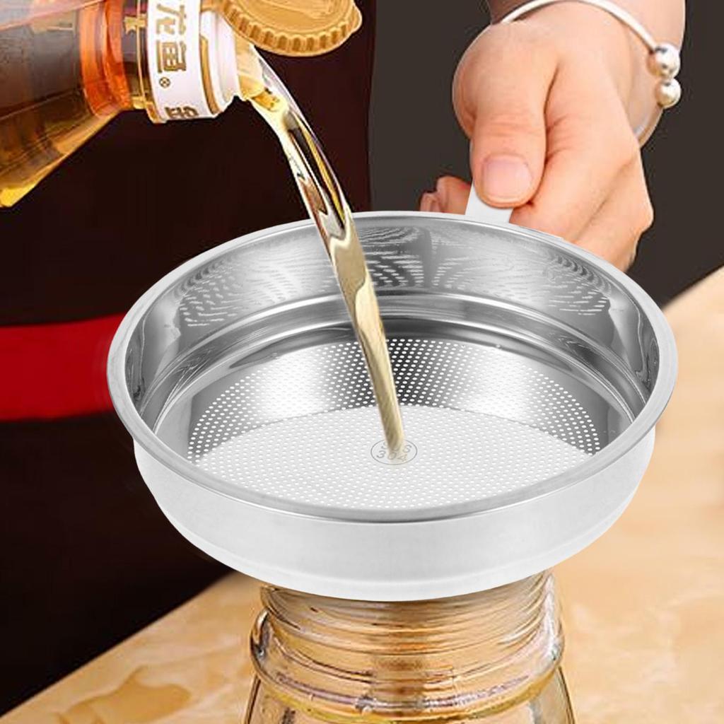 Cooking Oil Strainer Stainless Food Grade Separator Fry Oil Filter for Kitchen Tea Pot Food Matcha Juicing Baking