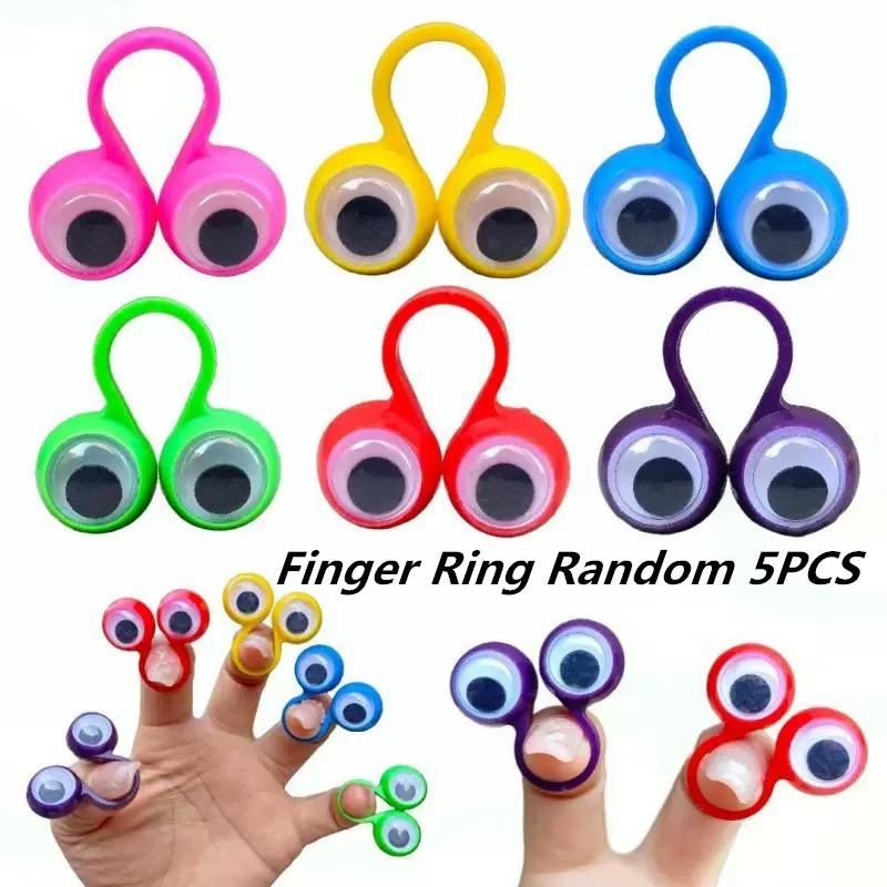 Komik Titreyen Göz Küresi Parmak Kuklası Plastik Yüzükler Çocuklar İçin Parti Hediyelikleri Şakalar Oyunlar hediyeler doğum günü dekorasyonu