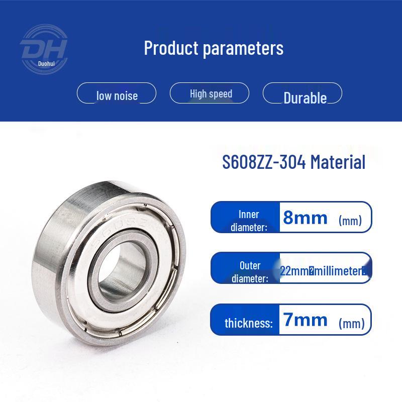 Stainless Steel Bearings S6000, S6001, S6002, S603, S604 - 304 Material