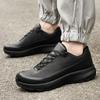 Men's Genuine Leather Low-Top Hiking Shoes - Spring/Autumn, Large Size Casual Sports Sneakers