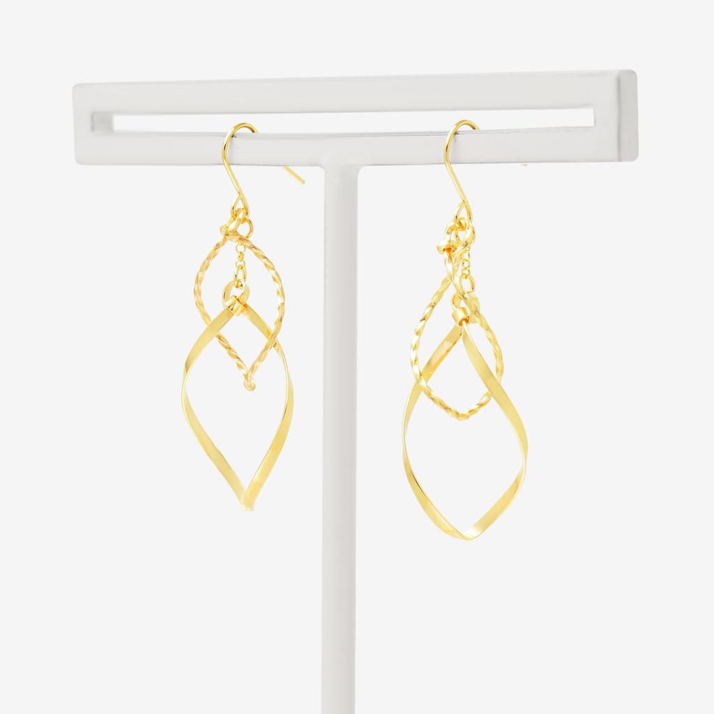ESTELLE [Official] Women's Hook Earrings, 10K Yellow Gold, 0202-3424-0019-0000