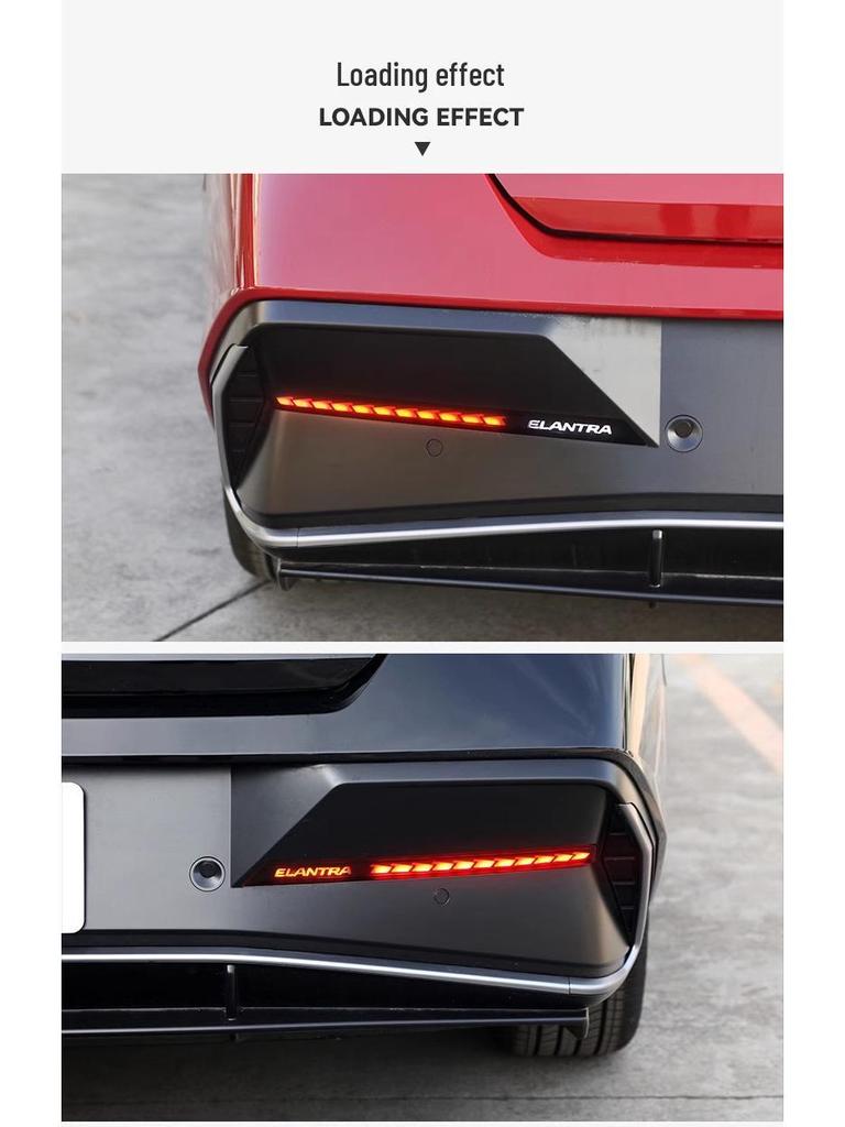 2023-2024 Hyundai Elantra Rear Bumper LED Lights & Sequential Turn Signals