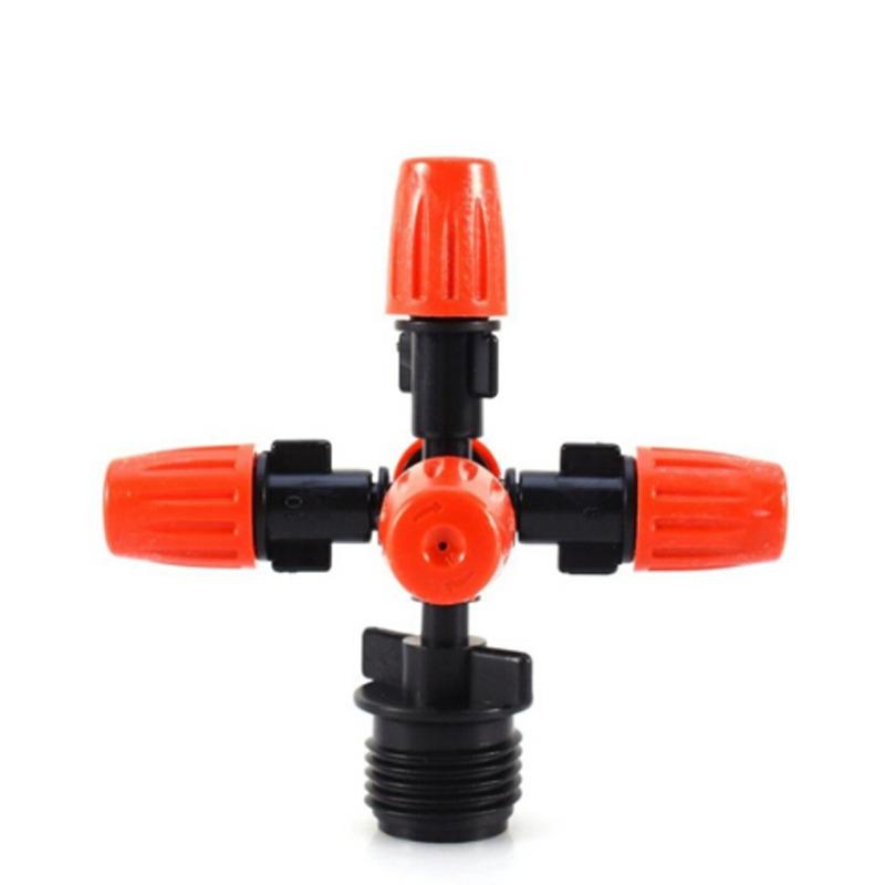 

1 шт. Регулируемая садоводческая распылительная насадка с пятью выходами Автоматический дождеватель для теплицы Принадлежности для полива