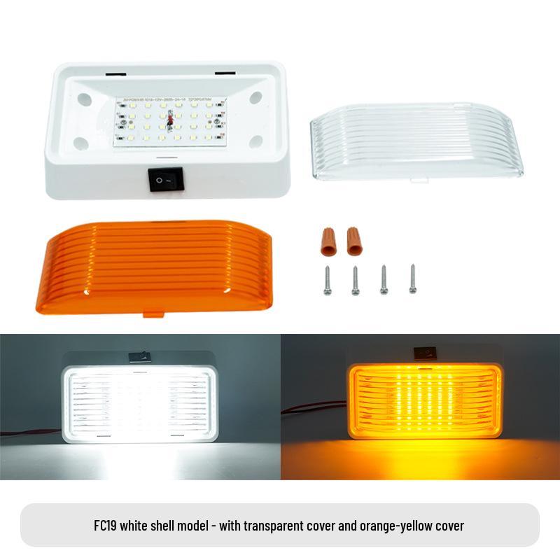 Dual-Color RV LED Interior Light: Roof, Reading, and Truck Cabin Compatible