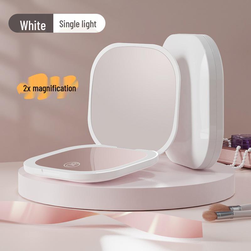 Portable Mini LED Lighted Foldable Makeup Mirror with Custom Logo