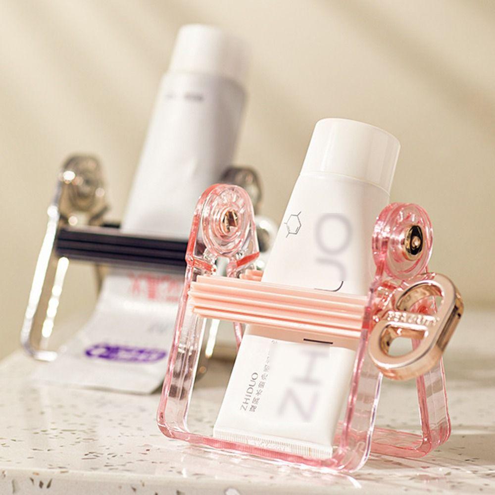 Manual Rotating Toothpaste Dispenser Efficient Usage Toothpaste Holder Stand  Bathroom Tool