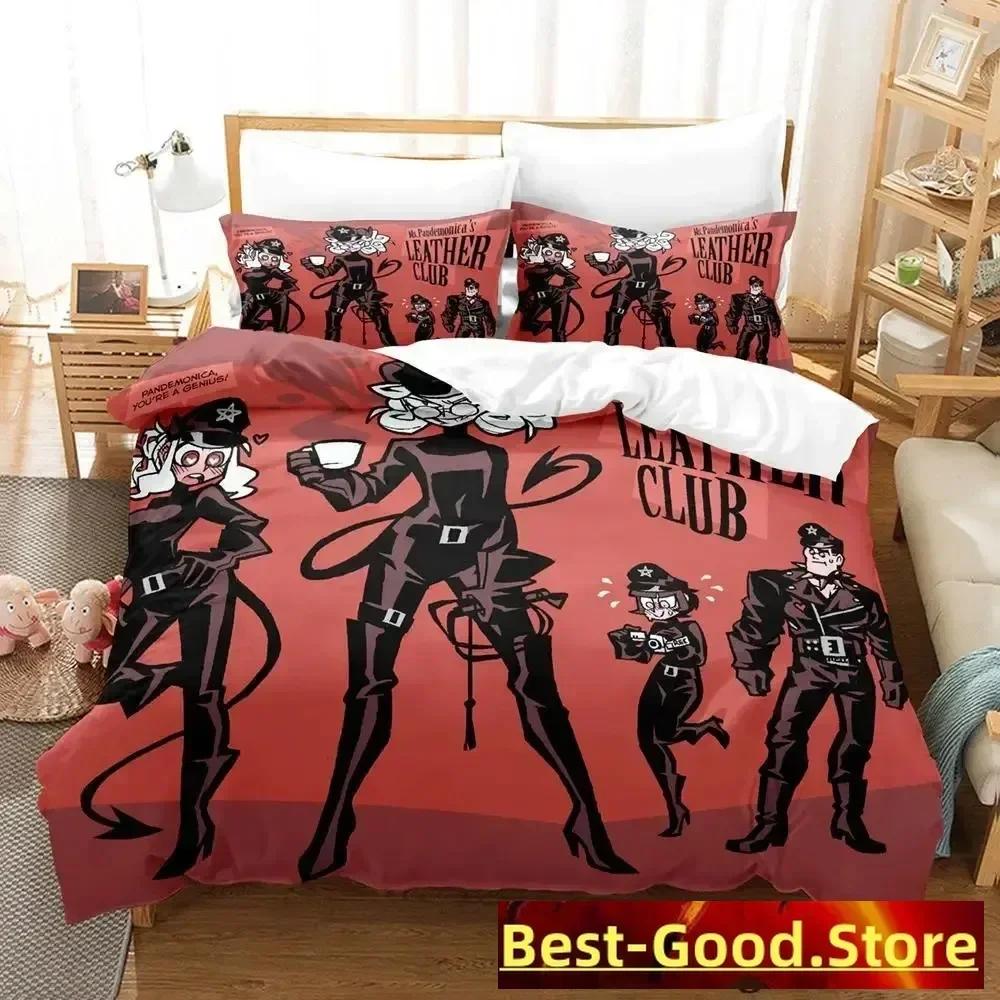 Helltaker Bedding Set Duvet Cover Sheet Printed Bed Set Pillowcase Bed Full Queen King Size Comforter Bedroom