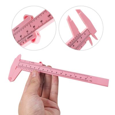 Vernier Calipers Double Rule Scale Plastic Ruler For Jewelry Measurement School Student Measuring Tools Hand Tool