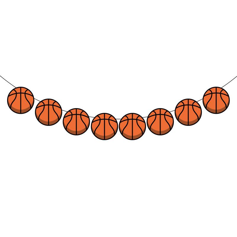 Sport Theme Party Banner Football Basketball Hanging Paper Garland Kids Boys Happy Birthday Party Decoration Favors Supplies