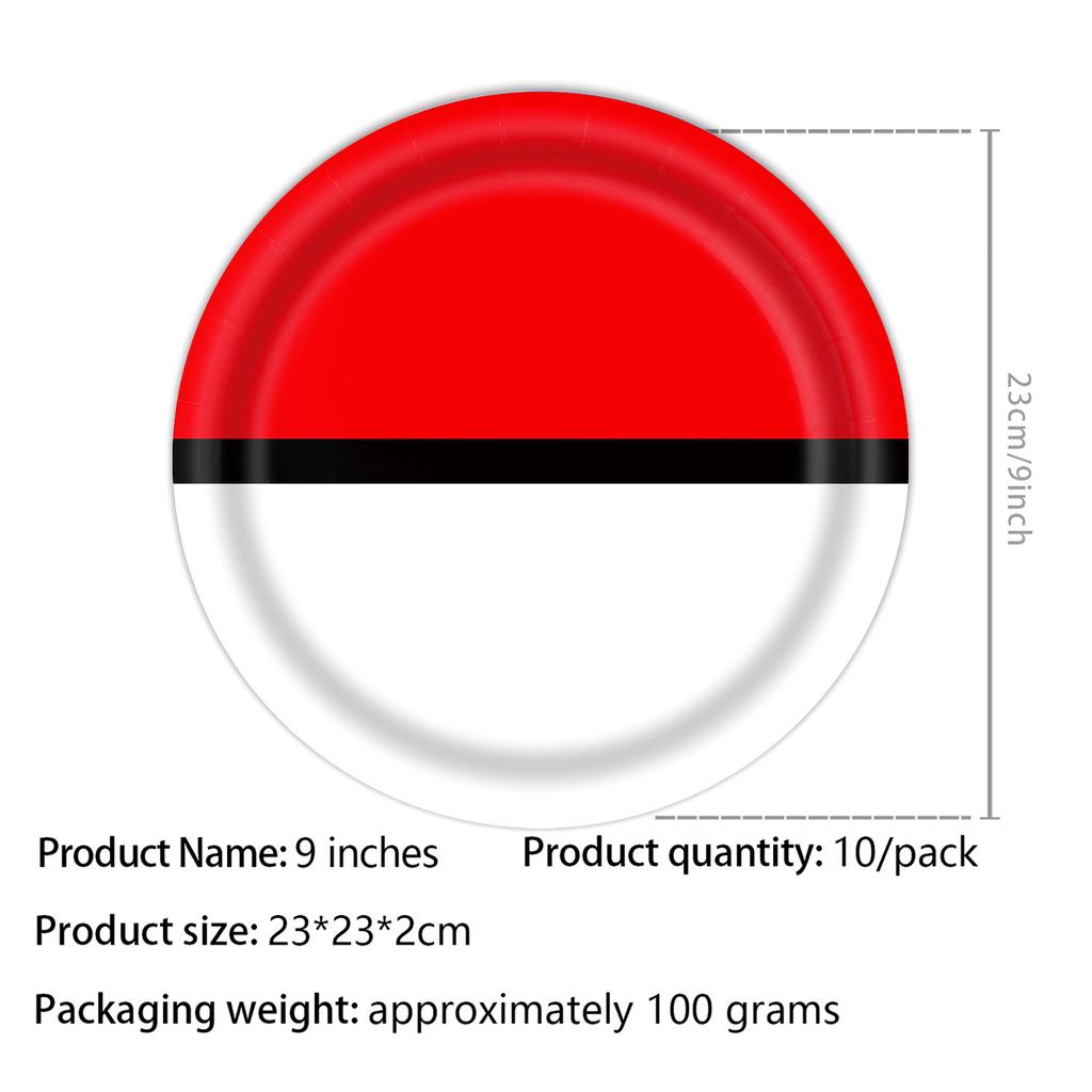 Edge Elf Ball Pikachu Themen Geburtstagsdekoration Partyzubehör Pappteller Wimpelkette Szenenarrangement