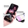 Luxury Lotus Flower Print Glass Phone Case For iPhone 11 12 13 14 15 16 17 Pro Max 16E 17Air 7 8 Plus XR XS X Shockproof Cover