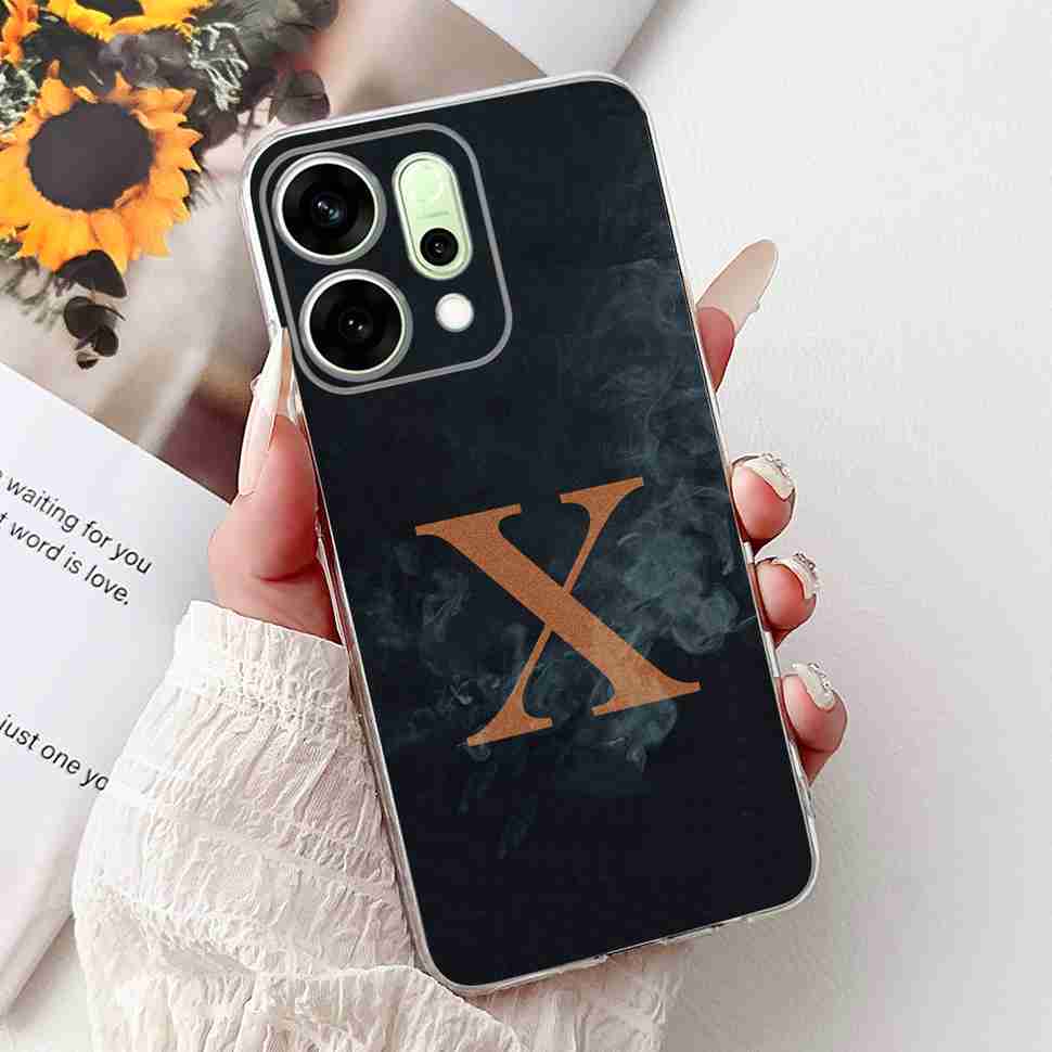 For Oppo Reno14 5G 6.59 PLA110 Case Crown Fashion Letter Soft Silicone TPU Cover For Oppo reno14 Reno14 CPH2737 Protective Case Oppo Reno14 5G