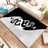 Chinese Tai Chi Bagua Yin Yang  Area Rug,Carpet Rug for Home Living Room Children Bedroom Sofa Doormat Decor,Non-slip Floor Mat