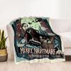 Christmas Nightmare Blanket Comfortable Suitable for Chair Couch Office Chair for All Seasons Modern Style Gift for Travel Home Birthdays