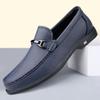 Luxury Brand Men'S Breathable Hollow Leisure Loafers Fashionable Spring New Men'S Comfortable Non Slip Casual Leather Shoes