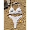 S - XL Halter High Leg Cut Brazilian Bikini Women Swimwear Two-Pieces Bikini Set Female Swimsuit Bather Bathing Suit Swim