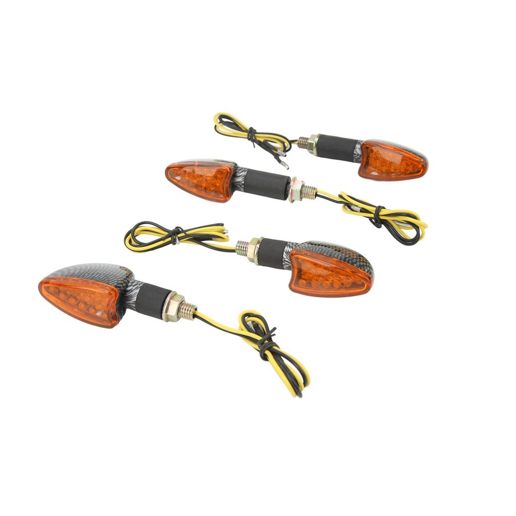 4PCS Motorcycle Turn Signal Light Front and Rear Waterproof Bright Light Universal Replacemen for Suzuki Type1