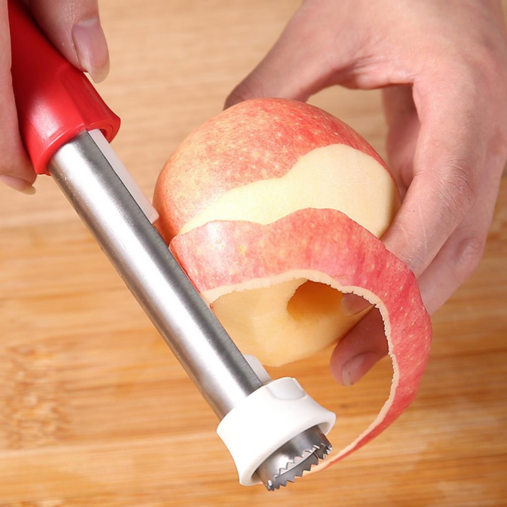 Fruit Peeler Seeder 2 In 1 Multi Function Portable Stainless Steel Pear Corer Kitchen Tool