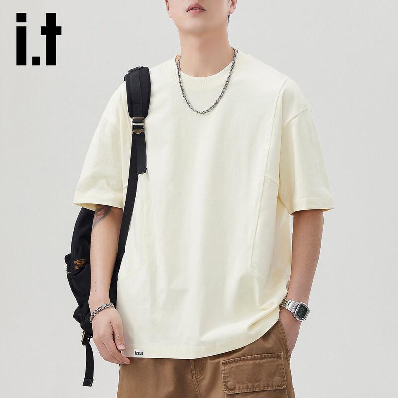 Izzue It Men s Retro Loose Cotton Short Sleeve T-Shirt XL
