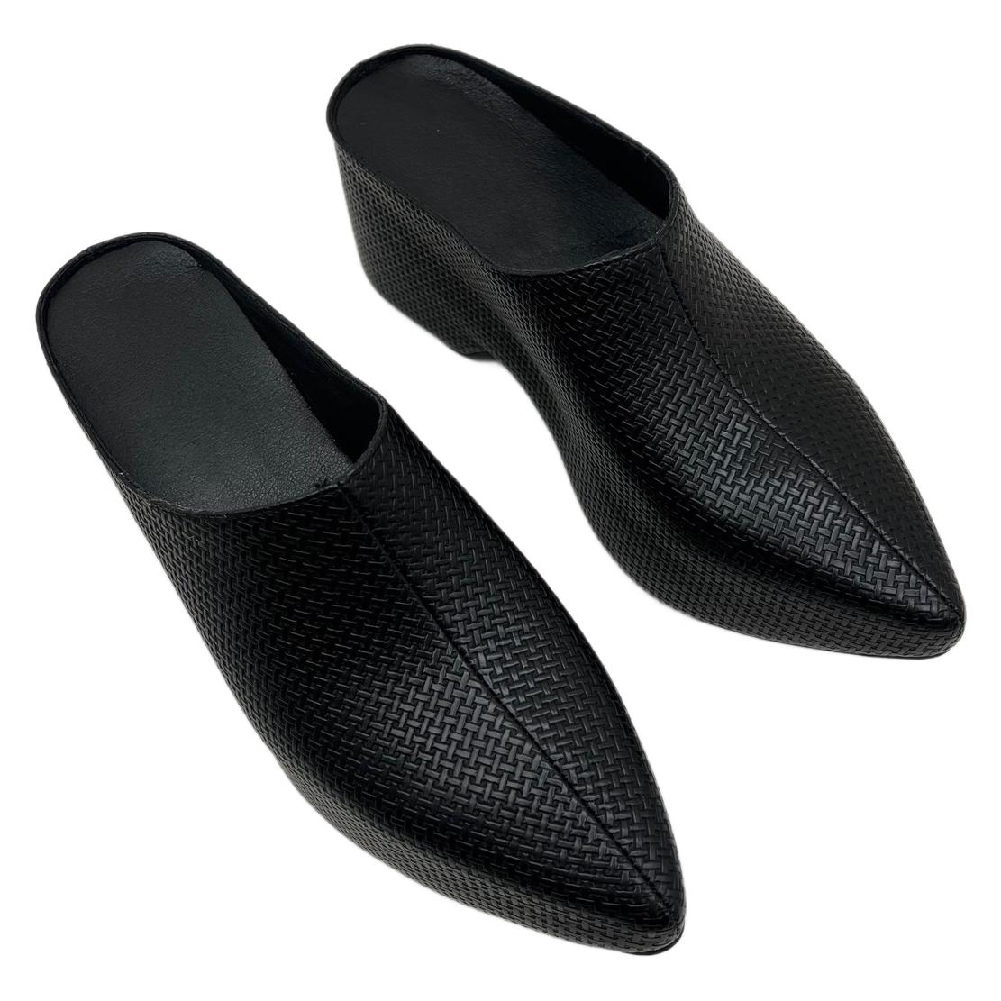 

Европейские и американские плетеные туфли-лодочки с толстой подошвой, носок, дырявый каблук, тапочки, туфли-лодочки больших размеров для трансграничного ношения 35 чёрный