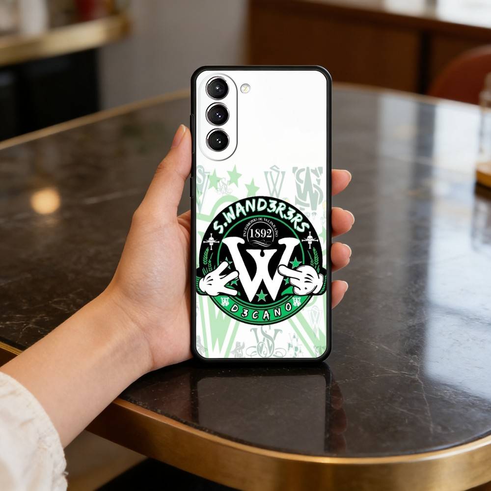 

S-Santiago W-Wanderers 1892 Phone Case For Samsung S25,24,23,22,30,21,10,9,Ultra,Plus,Lite,FE,4,5 G Soft Black Case Samsung S24ULTRA