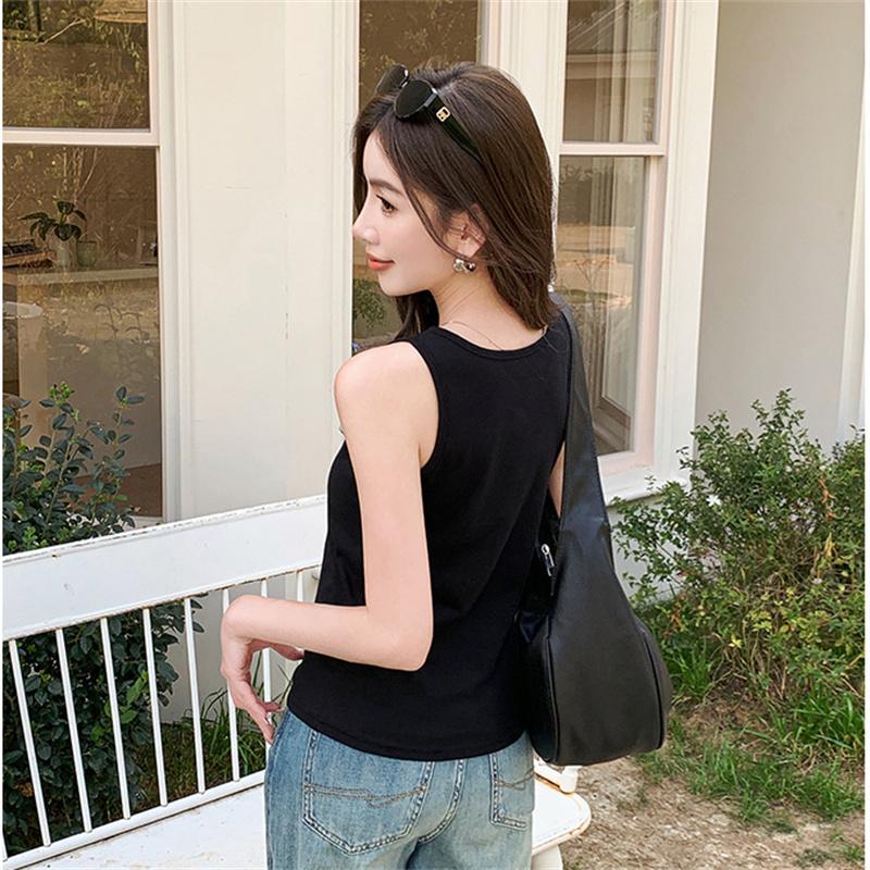 New Summer Styles Women's Spaghetti-Strap Tank Tops Women's Round-Neck Sleeveless Tops Women's Casual T-Shirts Women's Tank Top