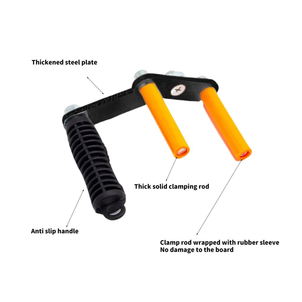 2Pcs Professional Plasterboard Transport Bracket Plasterboard Carriers Lifting Tool With Comfortable Grip Clip Hand Lift
