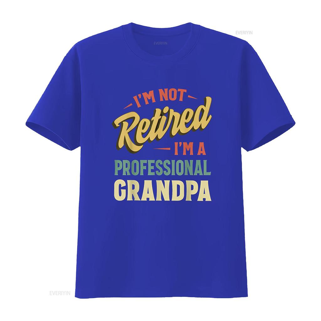 Grandpa T Shirt For Men Funny Fathers Day Retired vintage Washed Stylish designer clothes Slightly Casual Comfortable
