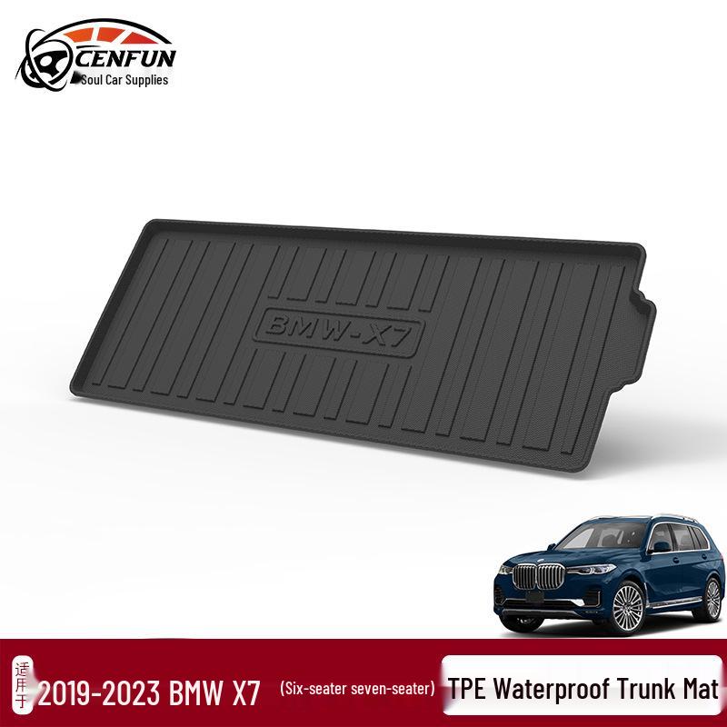 BMW X7 TPE Trunk Mat: Eco-Friendly, Odorless, Waterproof, Wear-Resistant.