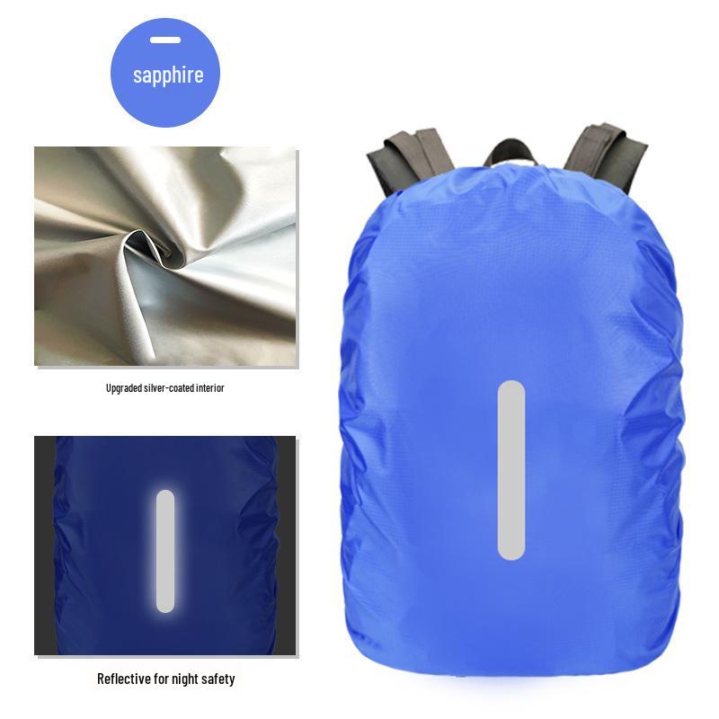 Reflektierende Wasserdichte Rucksack-Regenhülle - Schutz für Outdoor-Bergsteigen & Schultaschen.