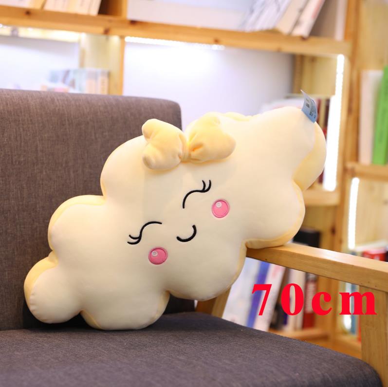 1Pc Giant New Style Kawaii Cloud Plush Pillow Soft Sofa Cushion Lovey Smile Cloud Stuffed Plush Toys For Children Girls Gift