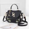 Embroidery Handbag: 2022 New Fashionable PU Leather Single Shoulder Crossbody Bag for Women