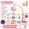 1PC Musical Baby Crib Mobile with Lights Music Projection for Infants Remote Control Crib Toys for Newborn Baby Mobile for Crib Toys
