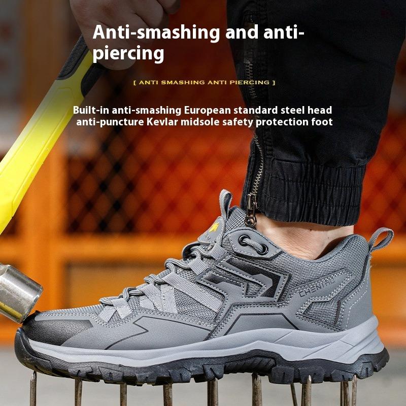 Leichte Arbeitssneaker mit Zehenschutzkappe Sicherheitsstiefel für Herren Damen Industriewerkstatt Bau Sicherheitsschuhe Mann Arbeitsschuhe
