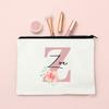 Personalized Name Makeup Bag Letter Wedding Bridesmaid Gift Travel Cosmetic Organizer Canvas Custom Bag Ladies Pencil Case Purse