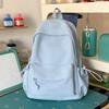 Schoolbag1011 new small fresh solid color schoolbag female college student backpack travel bag travel simple lightweight small backpack