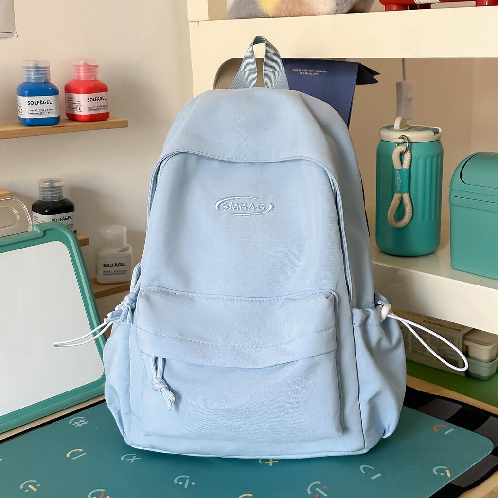 Schoolbag1011 new small fresh solid color schoolbag female college student backpack travel bag travel simple lightweight small backpack