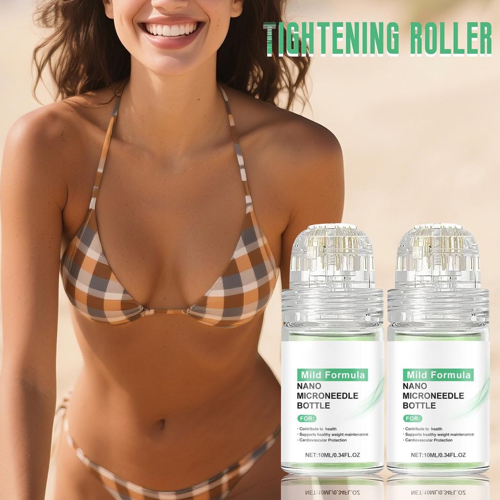Nano Microneedle Bottle Microneedle Roller Serum Promote Metabolism Cellulite Serum,10ml(1pc)