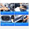2pcs Car Front Grille Nose Trim Air Inlet Bar Strip Vent Sport Sticker for  X1X2X3X4X5 Modify 1 2 3 4 5 6 7series