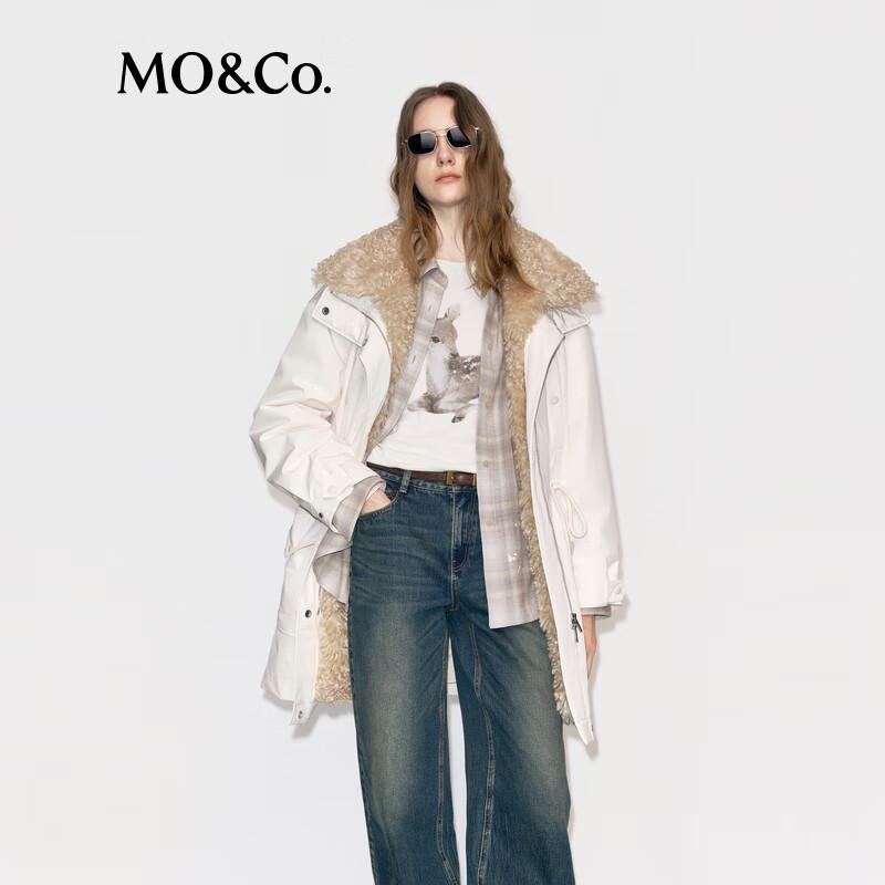 MO&Co. Women's Hooded Loose Fit Duck Down Jacket